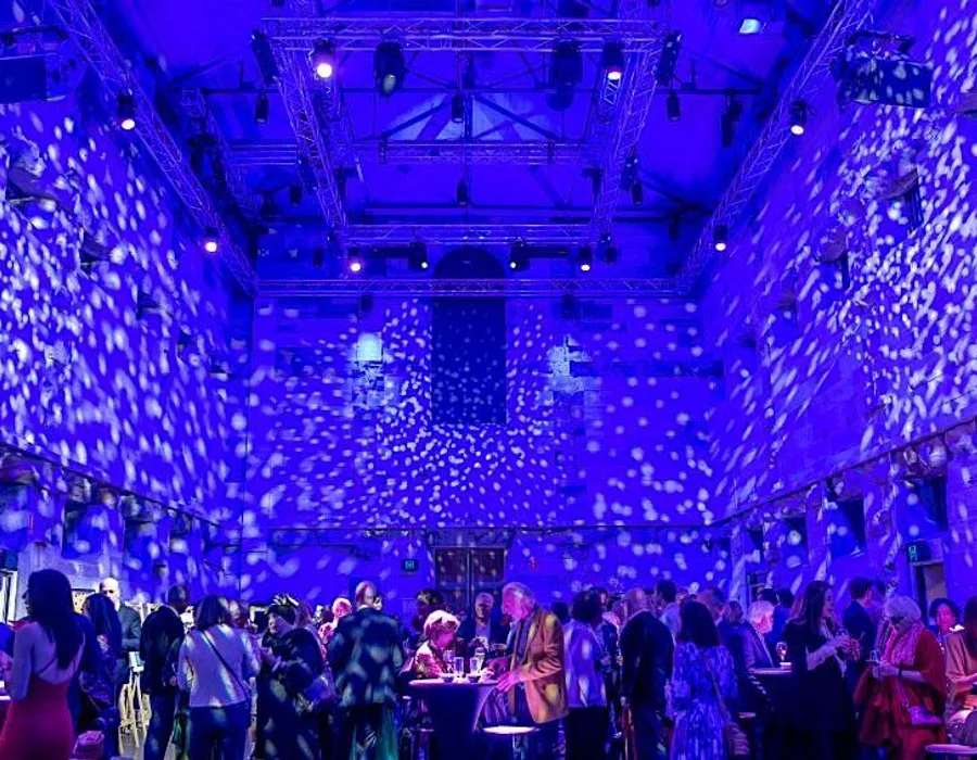 Art auction and cocktail party