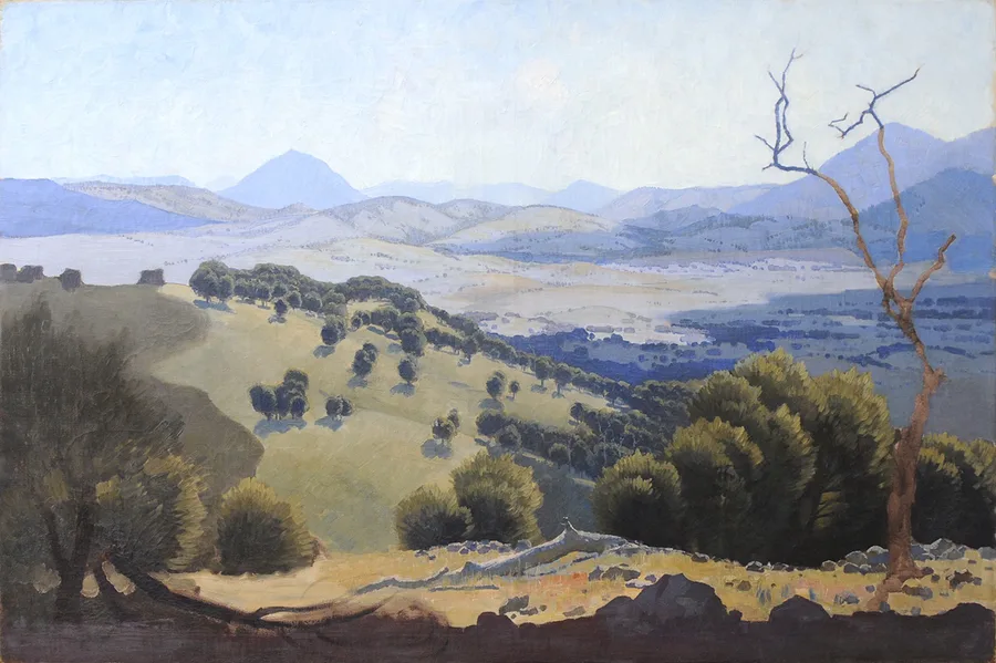 10. Elioth Gruner, Michelago Valley, c.1922, oil on canvas, 91 x 136 cm, gift of the Gruner estate, c.1938