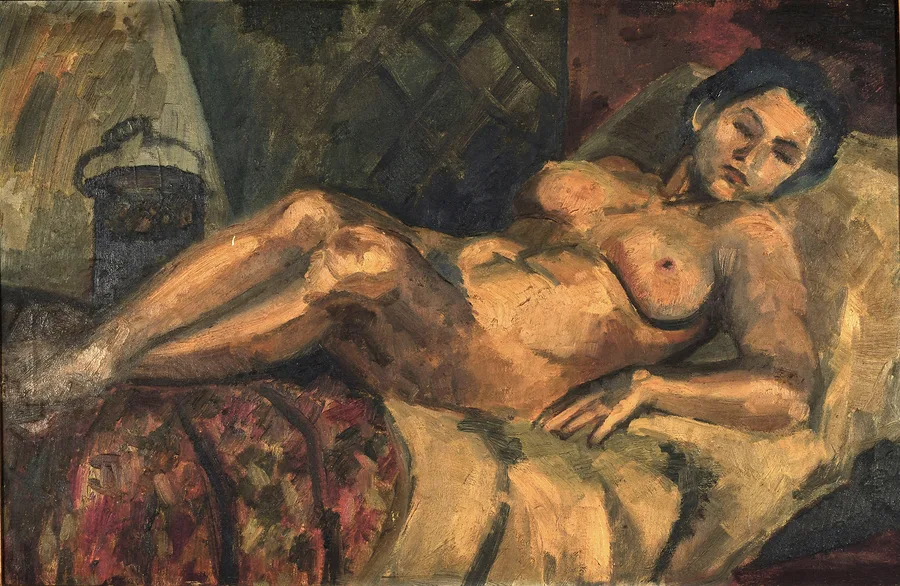 Reclining female model