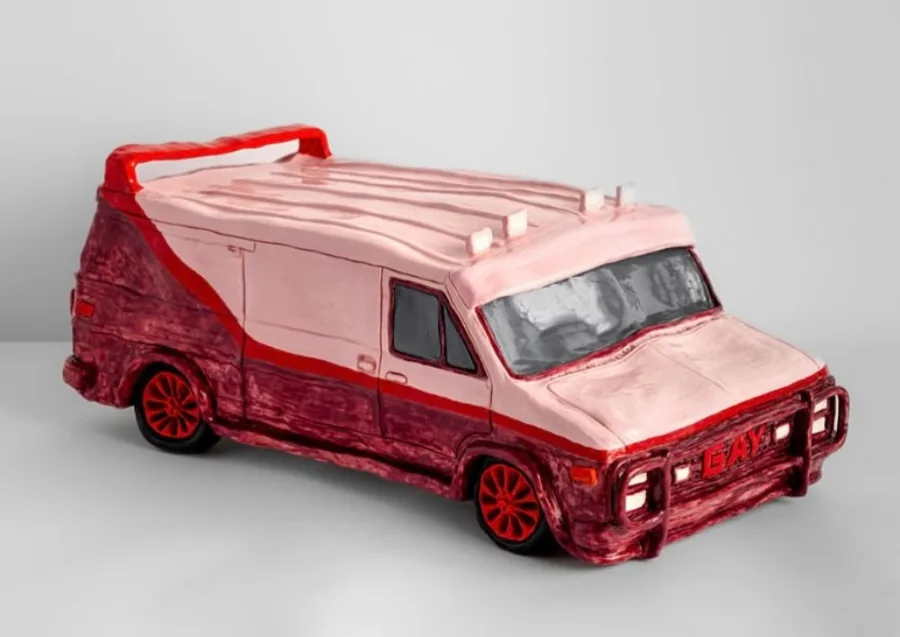 Christian Bonett GAY team van 2024 glazed earthenware 48 x 23 x 20 cm