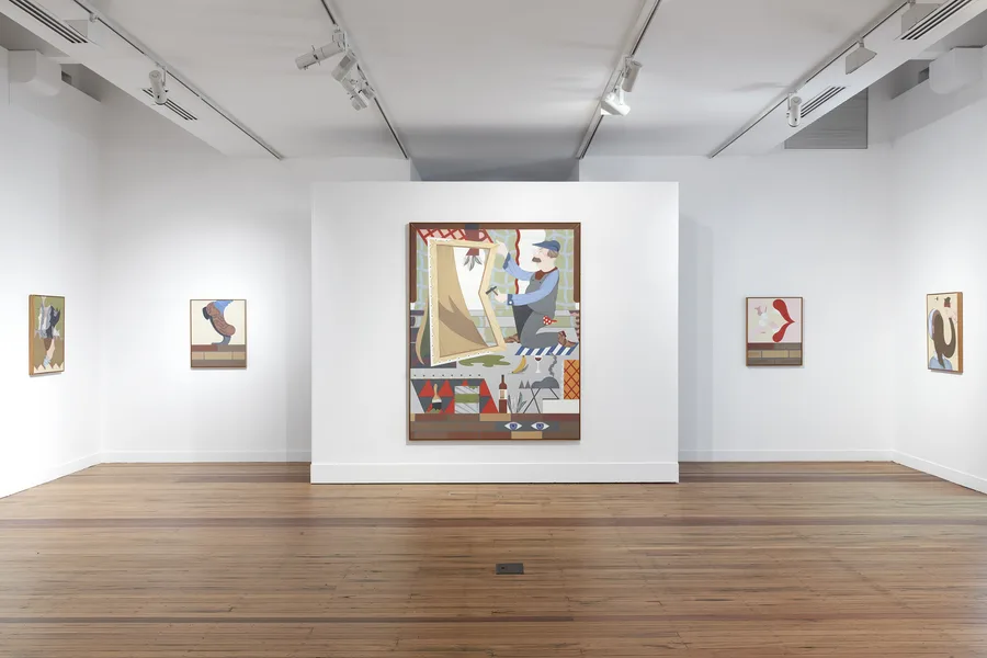 Installation view,' Mitch Cairns: Artist's Mouth', National Art School Gallery, Sydney, 2026, image courtesy and © the artist, photograph: Zan Wimberley