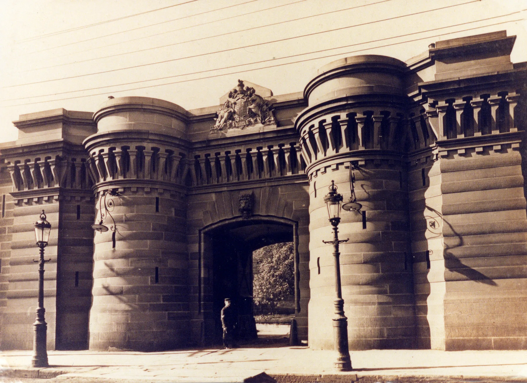 Darl Gaol Forbes St entrance c1890 NAS Collection