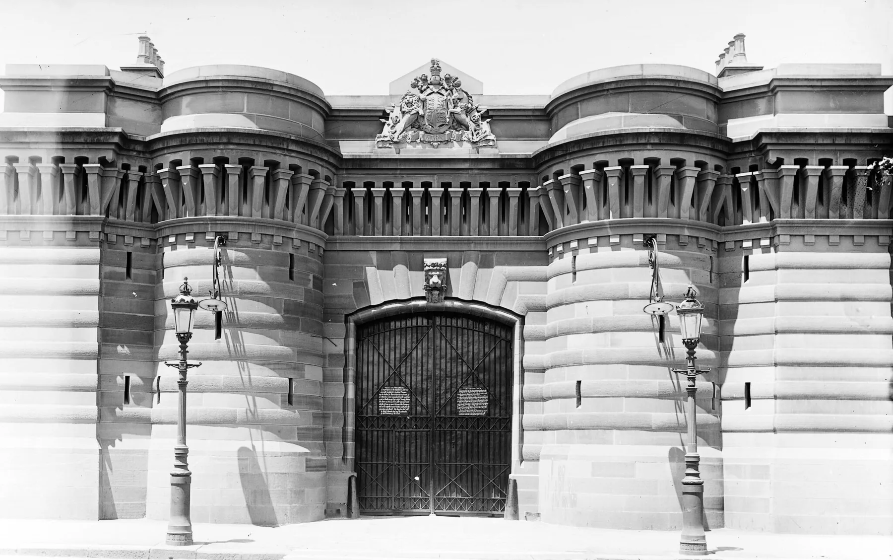 Forbes Street gate, Darlinghurst Gaol, c1890.