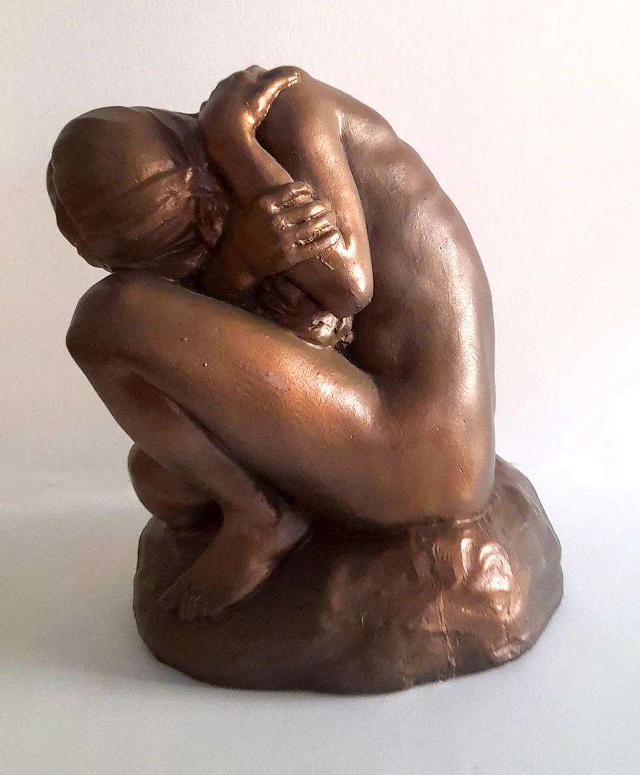 7. Eileen McGrath, Pandora, 1926,  patinated plaster 23.5 x 19 x 16cm, gift of Wendy Henningham, 2026