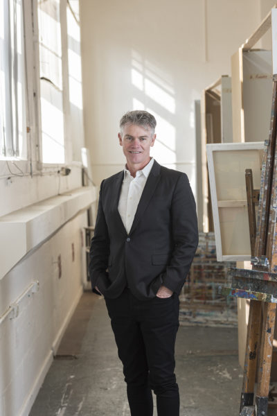 DSC_3613 NAS Director and CEO Steven Alderton in the 2nd year Painting Studios. Photo: Peter Morgan