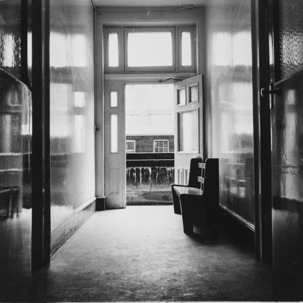 Fiona Hall_ Front entrance, Fashion School building 1974 Fiona Hall_ Front entrance, Fashion School building 1974