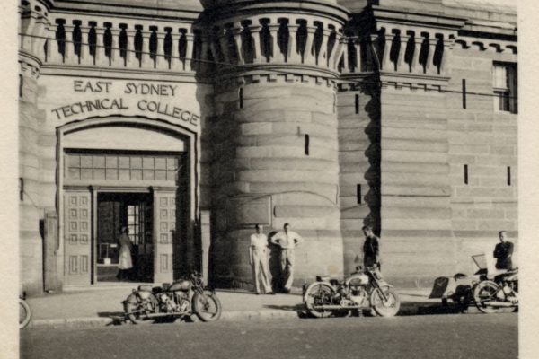 East Sydney Technical College, Forbes Street entrance c1940s.